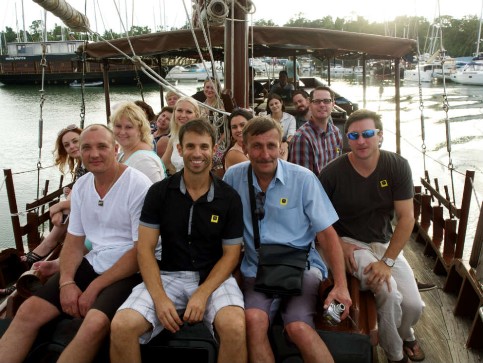June Bahtra Boat Tour - Our group en route