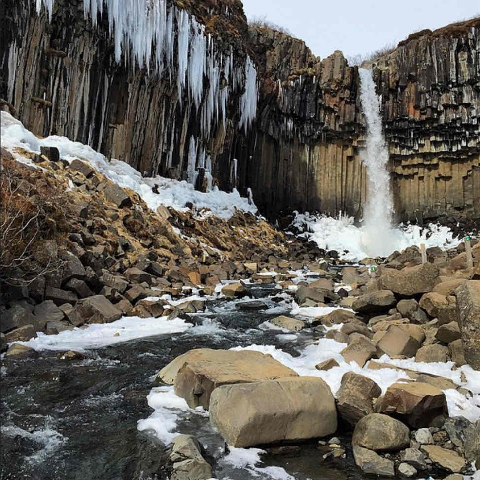 Photos in Iceland - Svartifoss Waterfall