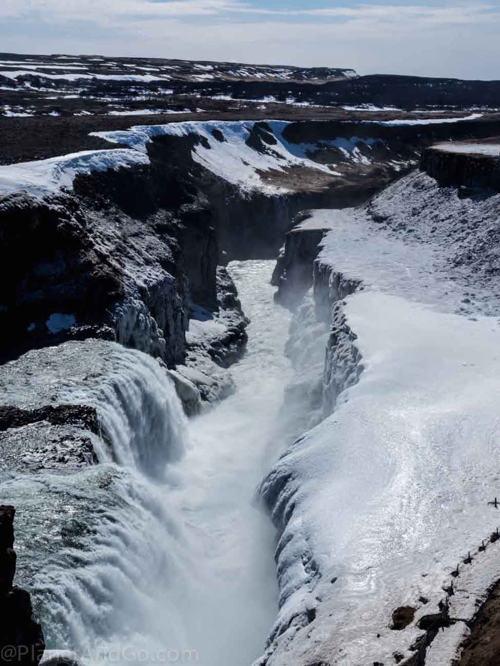 Gullfoss Waterfall Iceland - Up close and personal